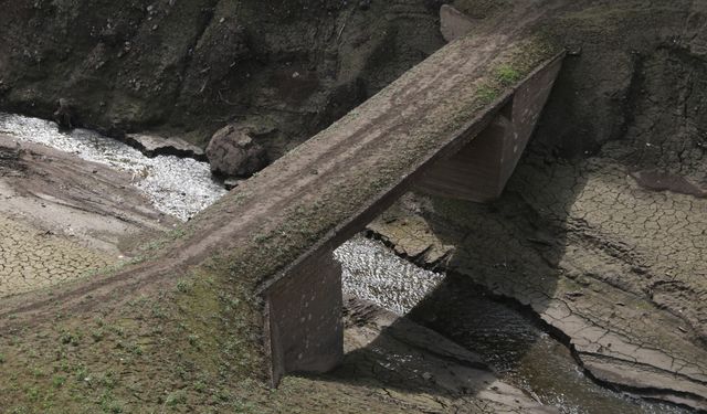 Yuvacık'ta su seviyesi yüzde 18'e düştü