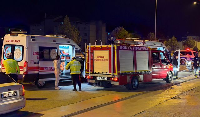 Konya Seydişehir’de silahlı kavga ve trafik kazası