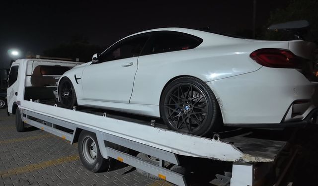 Abart egzozla drift atan sürücünün ehliyetine el konuldu