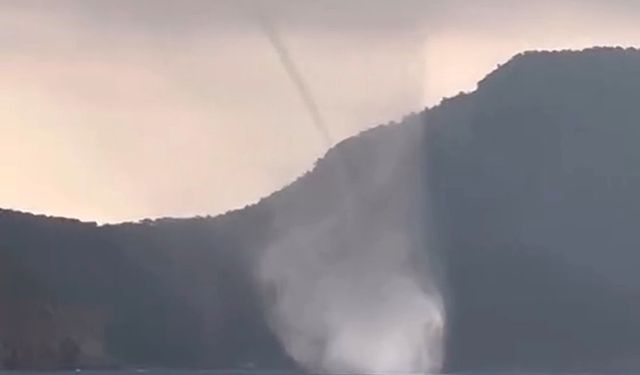 Antalya'da denizde hortumlar oluştu