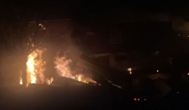 Bursa'da kafeyi alevler sardı