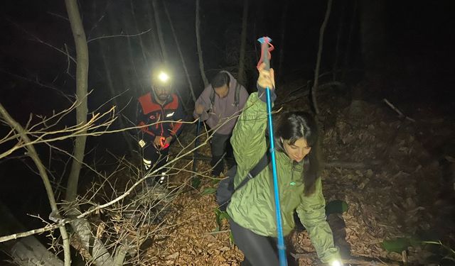 Bursa'da ormanlık alanda mahsur kaldılar