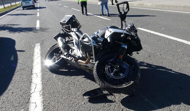 Erzurum'da feci motosiklet kazası