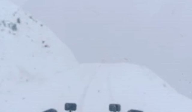 Karabet Geçidi beyaza büründü