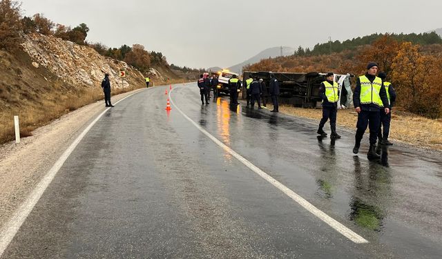 Konya'da feci okul servisi kazası