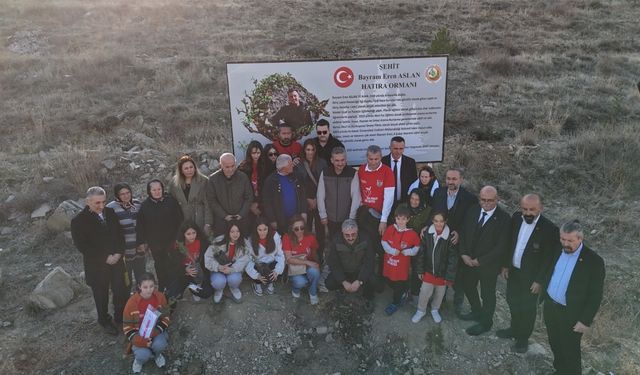 Mamak'ta orman şehitleri için hatıra ormanı oluşturuldu