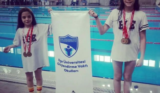 Milli yüzücü Arslan’ın kızları uluslararası başarıya imza atıyor