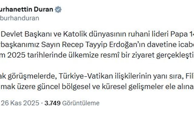 Papa 14'üncü Leo, Türkiye yolcusu