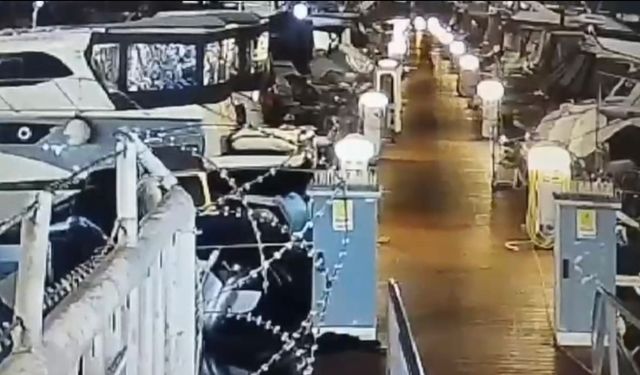 Pendik'te Teknede Halat Kazası