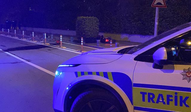 Samsun'da Motosiklet Yayaya Çarptı