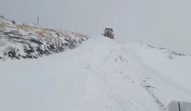 Şırnak'ta kardan kapanan köy yolları ulaşıma açıldı