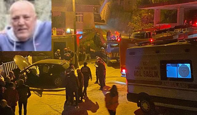 Trabzon Çaykara’da otomobil şarampole yuvarlandı