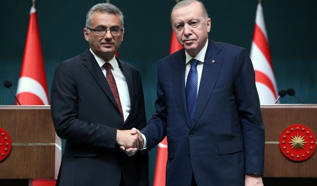 Cumhurbaşkanı Erdoğan Tufan Erhürman'ı ağırladı