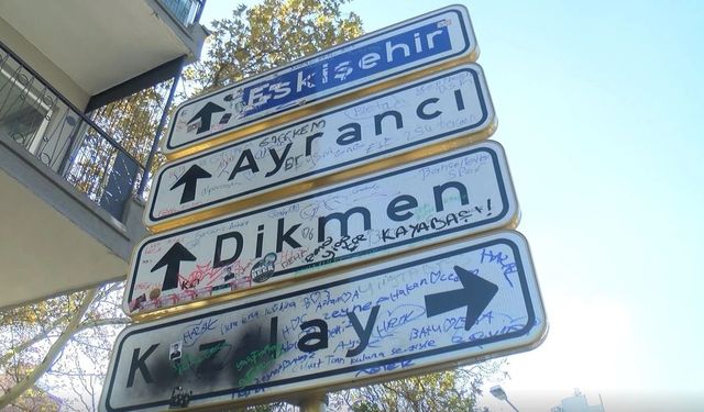 Kızılay Tabelası Üçüncü Kez Yenilendi!