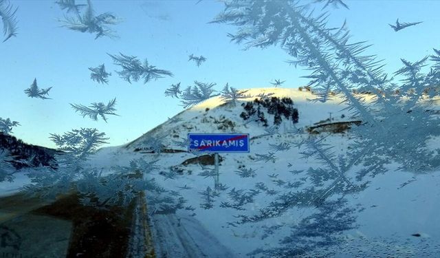 Erzurum'da termometreler eksi 8'i gördü