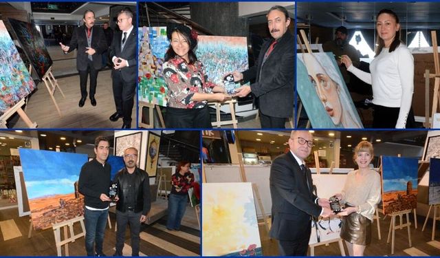 Ressamlar Kars'ın güzelliklerini tuvale taşıdı