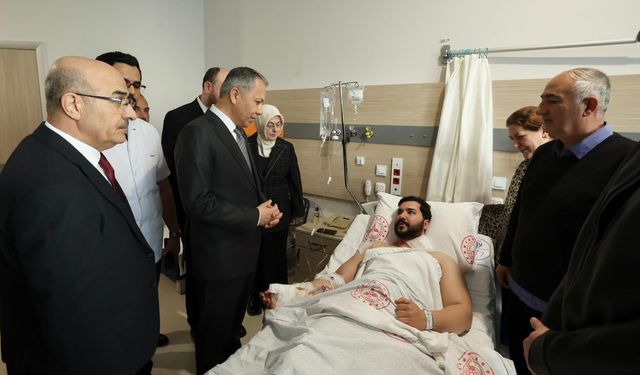 Yerlikaya'dan, Yalova'da Yaralanan Güvenlik Güçlerine Ziyaret