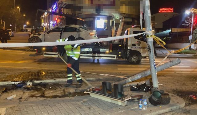 Ankara'da Korkutan Kaza