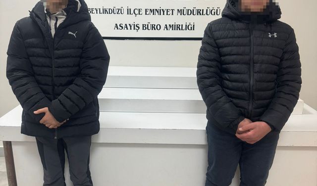 Beylikdüzü'nde farklı yerlerde hırsızlık yapan 2 şüpheli yakayı ele verdi