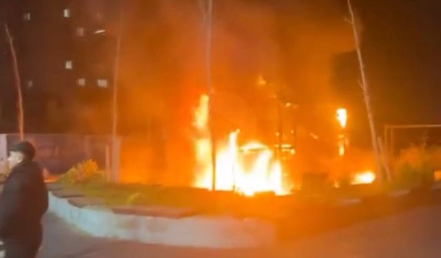 Beylikdüzü'ndeki çocuk parkında yangın çıktı