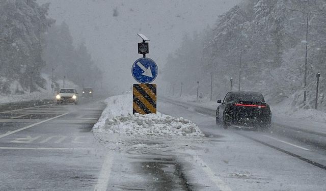 Bolu Dağı beyaza büründü