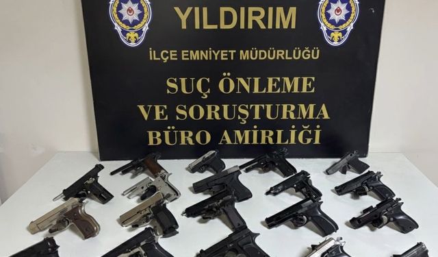 Bursa'da kaçak silah imalatı atölyesine operasyon düzenlendi