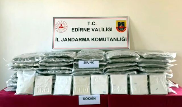Edirne'de uyuşturucu operasyonu