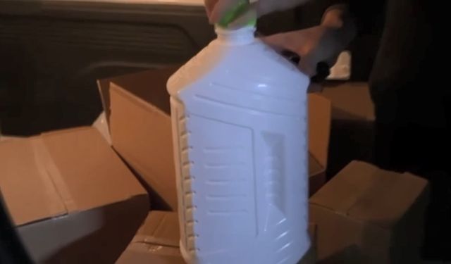 İstanbul ve Antalya'da tonlarca kaçak alkol ele geçirildi