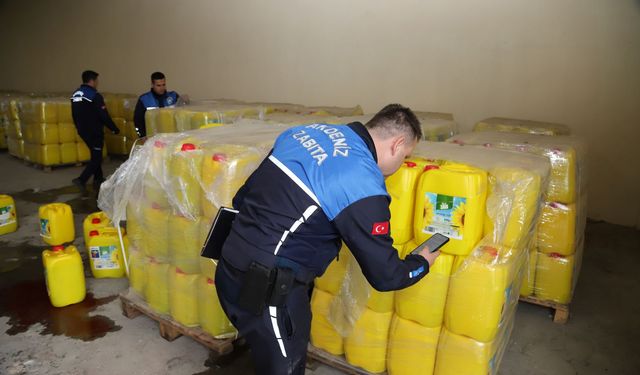 Mersin'de sıvı yağ operasyonu