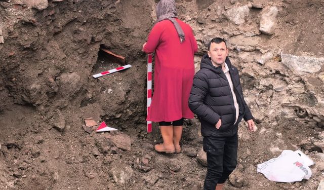 Site inşaatı kazısında insan kemikleri bulundu