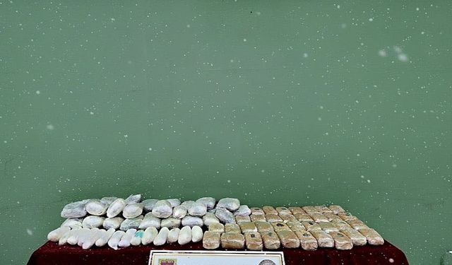 Van'da 77 kilo uyuşturucu ele geçirildi
