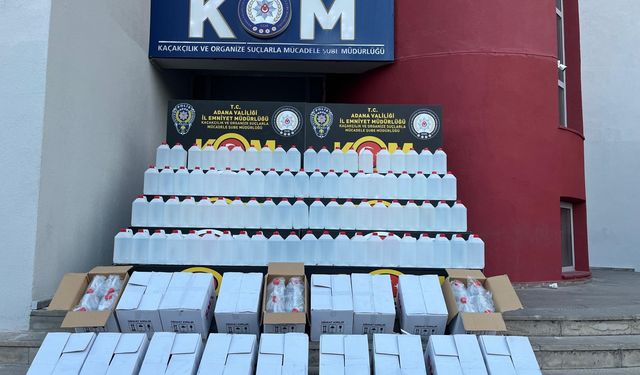 Yılbaşı öncesi Adana'da kaçak alkol operasyonu