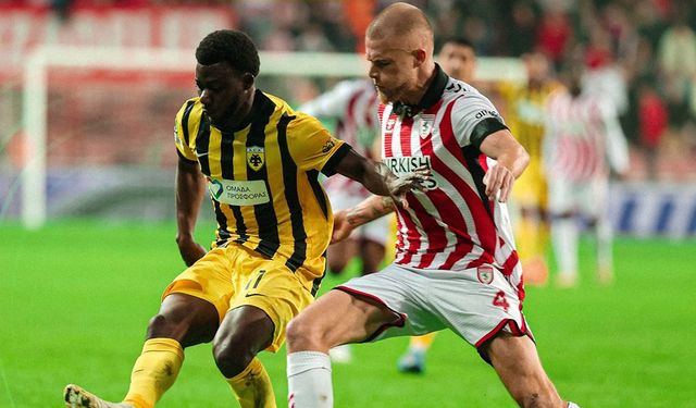 Samsunspor, Konferans Ligi’nde AEK’e 2-1 Mağlup Oldu