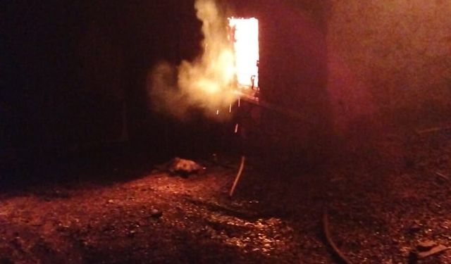 Adana'da Sobadan Yangın Çıktı