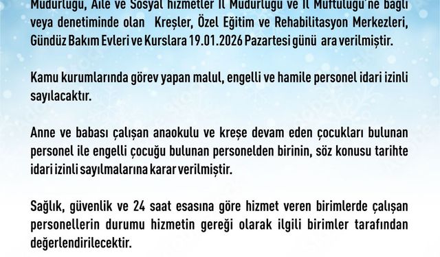 Elazığ'da Eğitime Kar Engeli