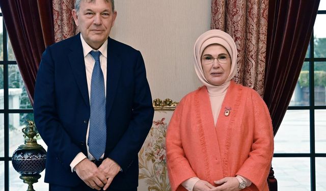 Emine Erdoğan ve Philippe Lazzarini bir araya geldi