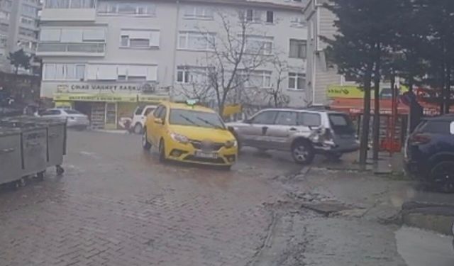 Fren yerine gaza basınca binaya girdi