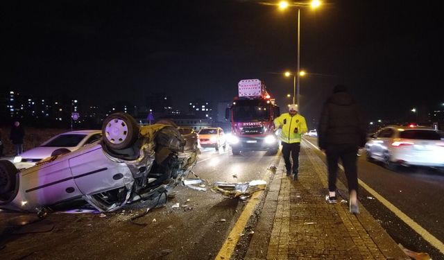 Kayseri’de korkutan kaza!