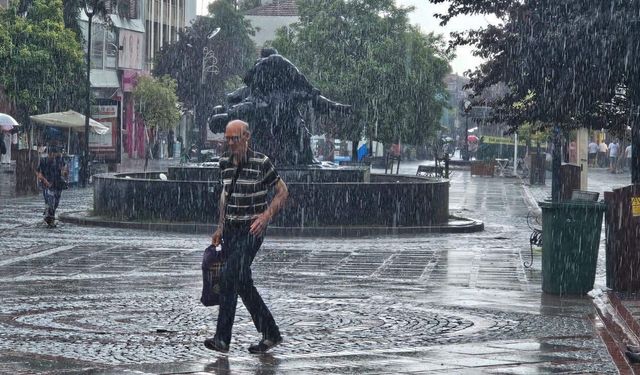 Trakya'da şiddetli hava yağışı