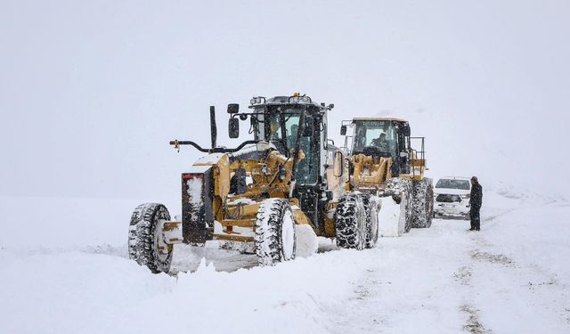 Van'da kardan yerleşim yolları kapandı