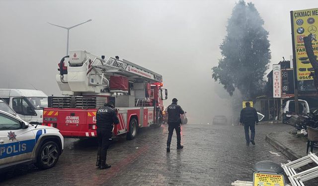 Başakşehir'de sanayi sitesini alevler sardı