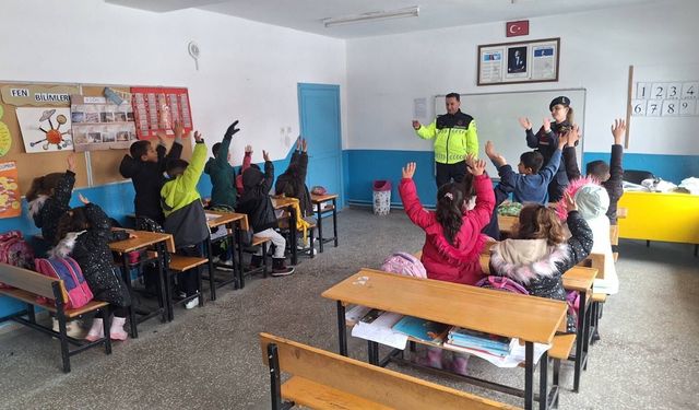 Yozgat'ta öğrencilere trafik eğitimi verildi
