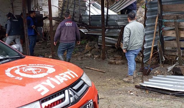 Aydın'da sağanak yağış duvarı çökertti: 4 koyun öldü