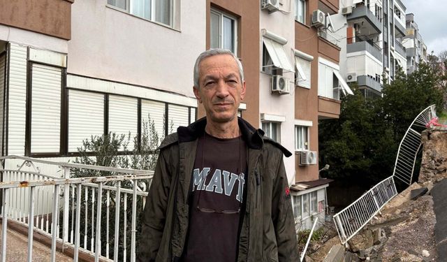 İstinat duvarı çöken apartman sakinleri çözüm bekliyor
