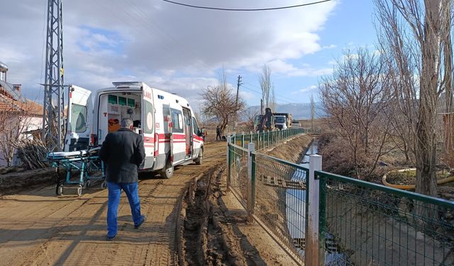 Malatya'da altyapı çalışmaları esnasında göçük