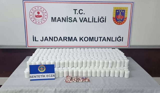 Manisa'da 28 bin 504 sentetik hap ele geçirildi