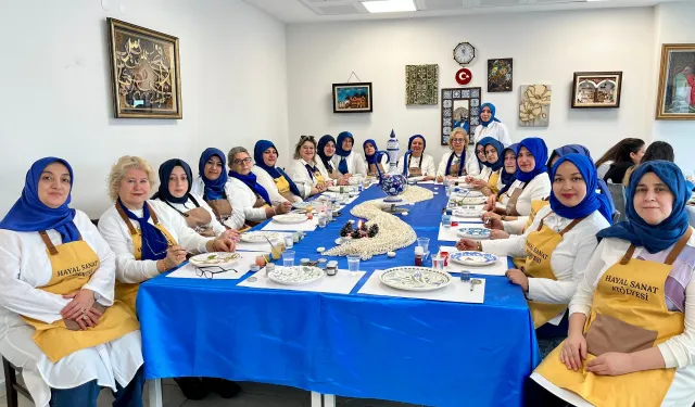 Çubuk’ta Sanatın "Mavi" Yolculuğu: Hayal Sanat Atölyesi’nde İlham Dolu Gün