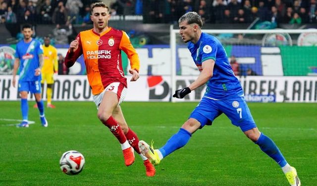 Rize deplasmanında 3 puan Galatasaray'ın