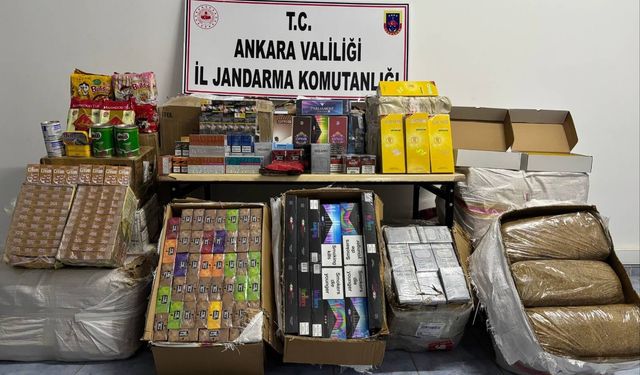 Ankara'da kaçakçılık operasyonu
