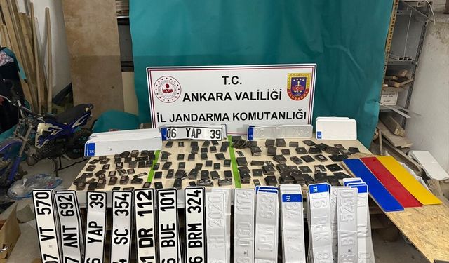 Başkentte sahte plaka operasyonu: 2 gözaltı